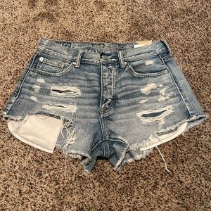 American eagle high rise festival denim shorts